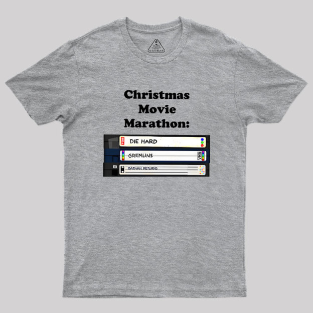 Christmas Movie Marathon Geek T-Shirt
