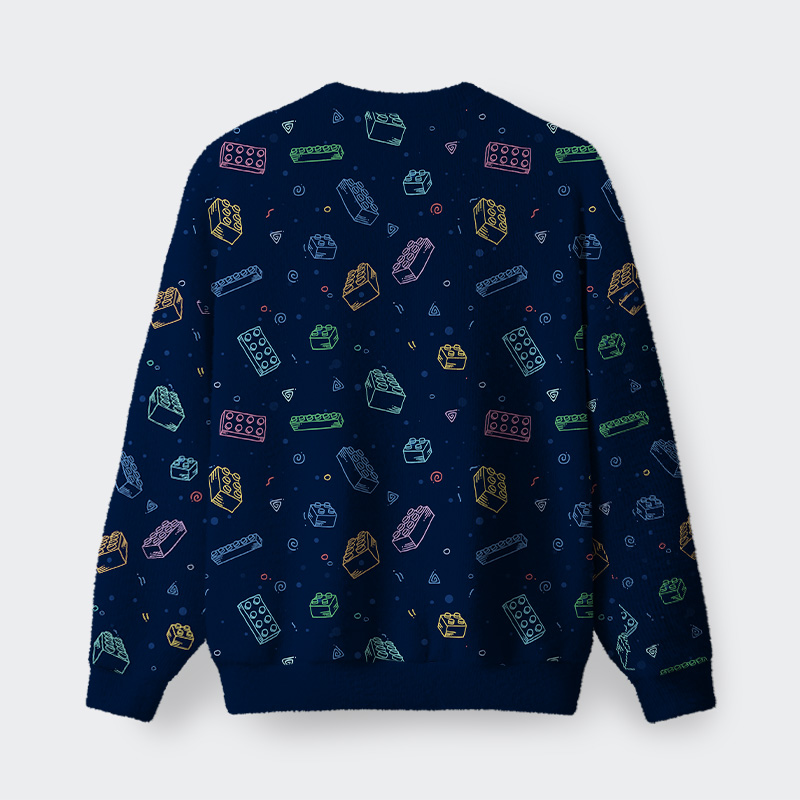 Building Blocks Fuzzy Fleece Sweatshirt