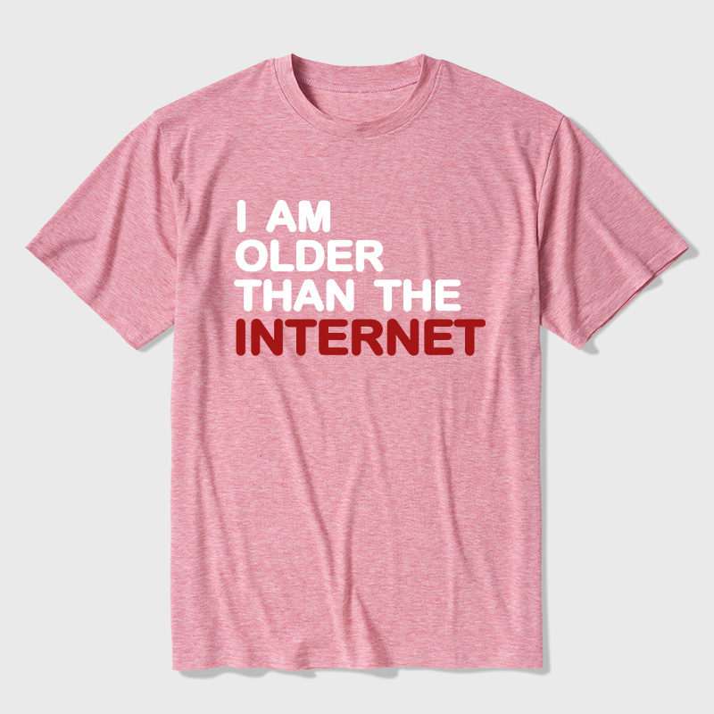 I Am Older Than The Internet Ultra Soft Heather Tee