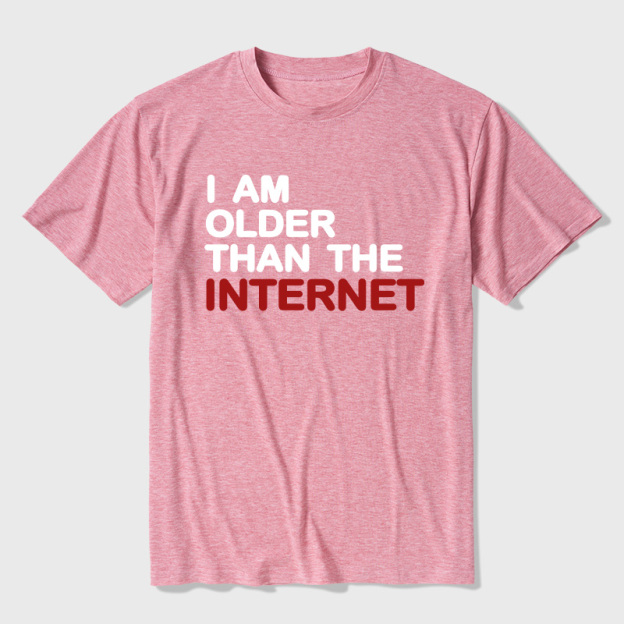 I Am Older Than The Internet Ultra Soft Heather Tee