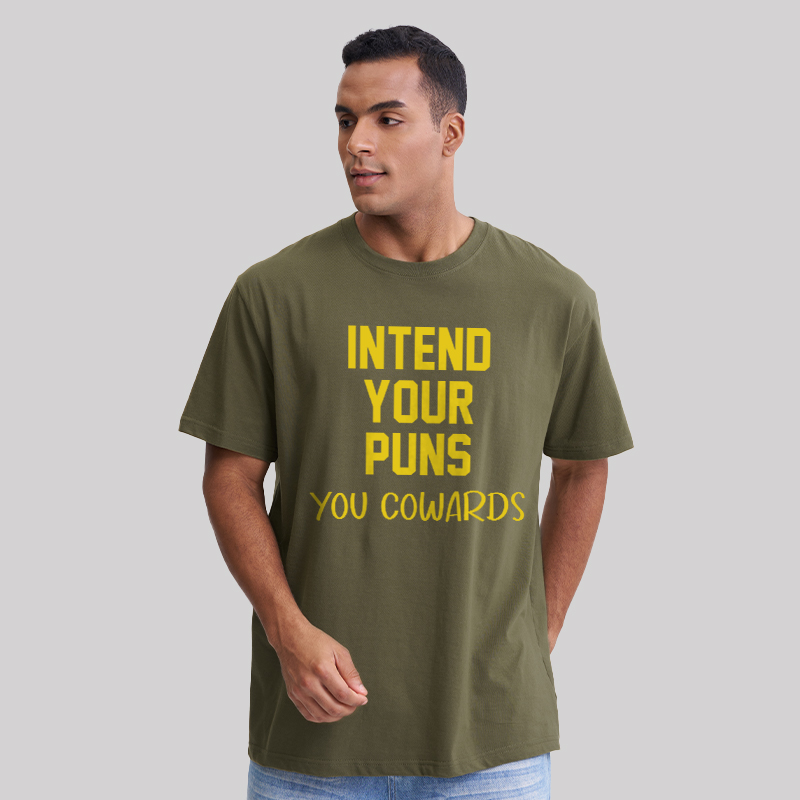 Intend your puns yellow Geek T-Shirt