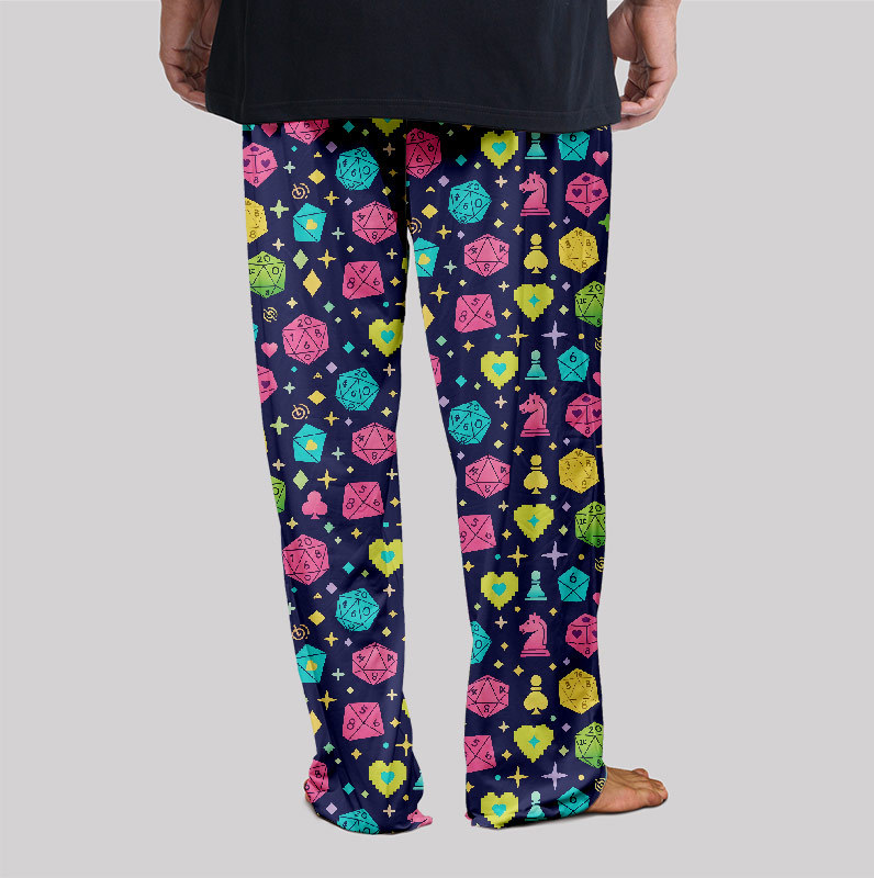 Mystic Dice Glow Print Geek Loungewear Pants
