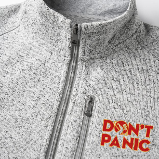 Don't Panic Geek Sweater Fleece Vest