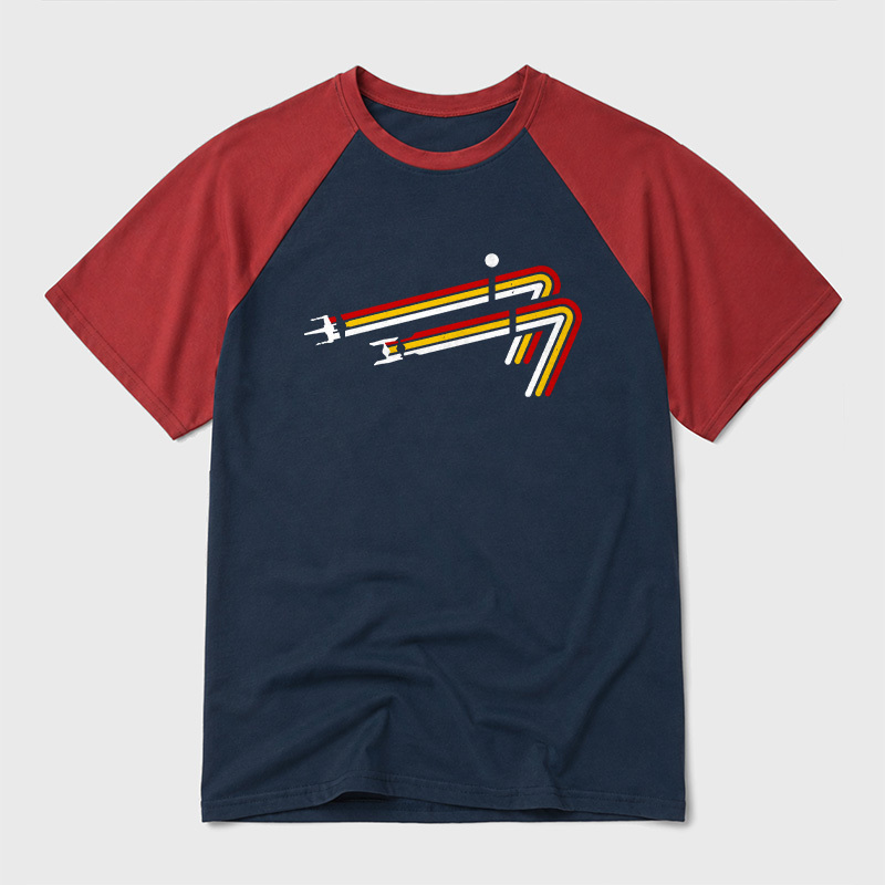 Scifi 77 Geek Retro Raglan T-Shirt