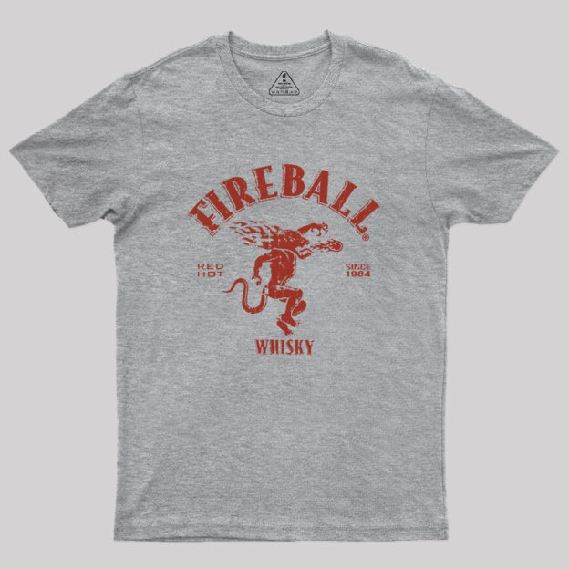 Fireball Wisky Since 1984 Red Geek T-Shirt