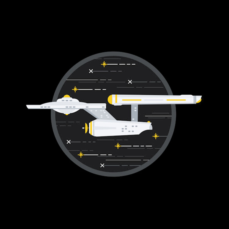Star Ship Enterprise Geek T-Shirt
