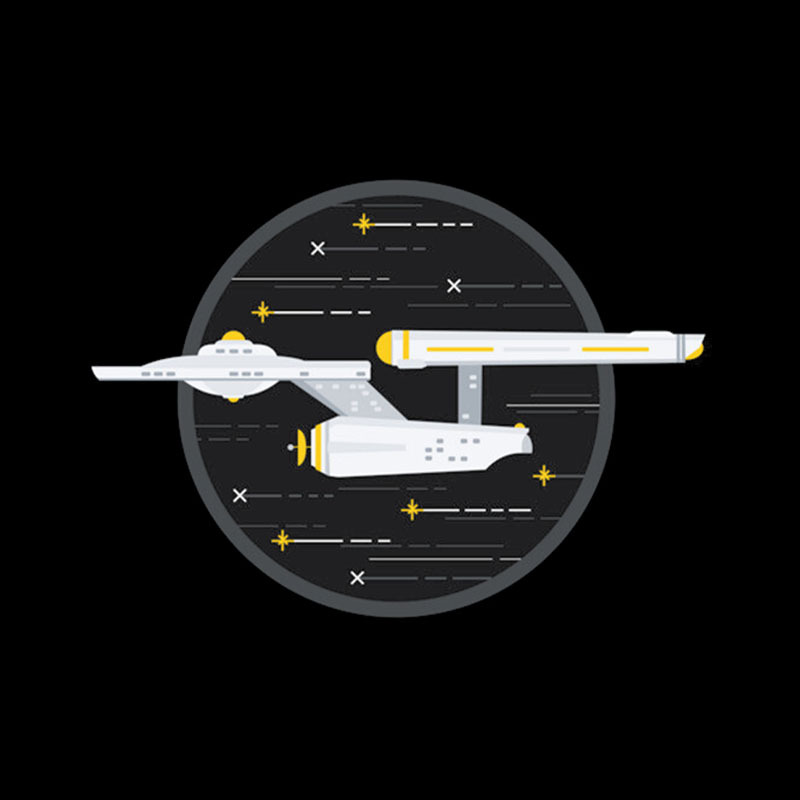 Star Ship Enterprise Geek T-Shirt