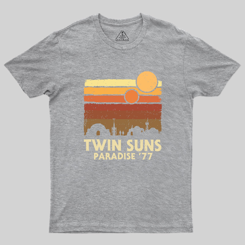 Twin Suns Paradise77 Geek T-Shirt