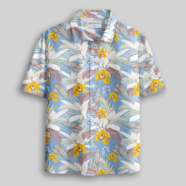 Retro Rocket Button Up Pocket Shirt