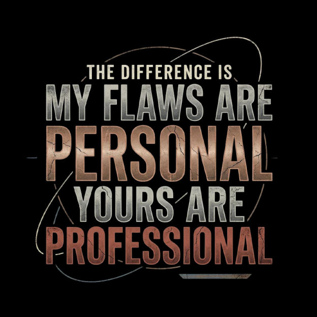My Flaws Personal Yours Professional Geek T-Shirt