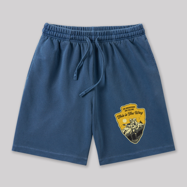 This is the Way Geeky Washed Shorts