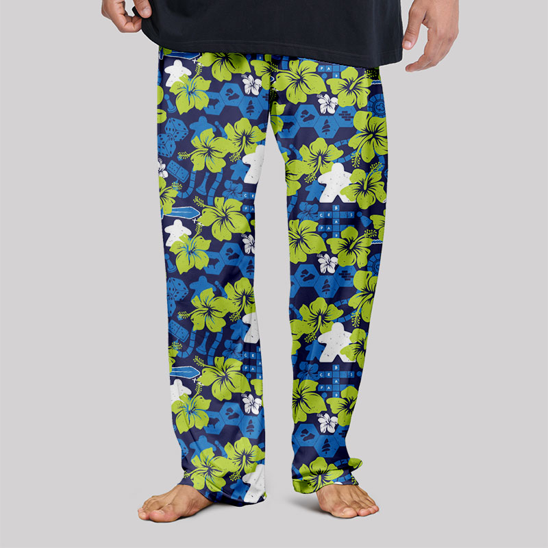Board Game Hawaii Hibiscus Geek Loungewear Pants
