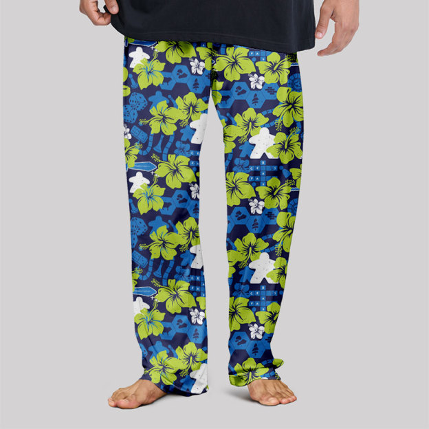 Board Game Hawaii Hibiscus Geek Loungewear Pants