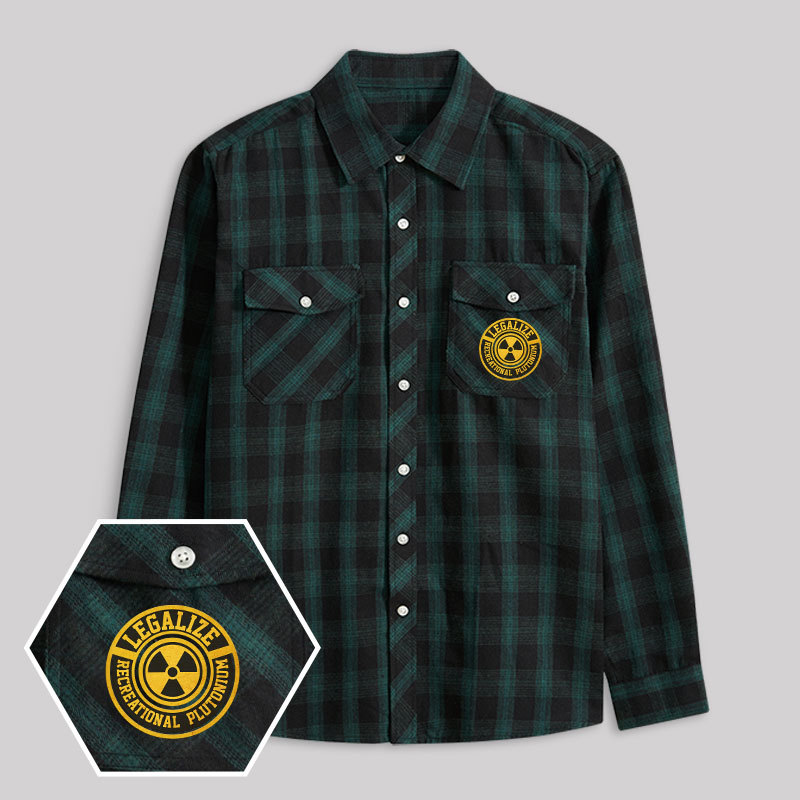 Atomic Humor Plaid Flannel Shirt
