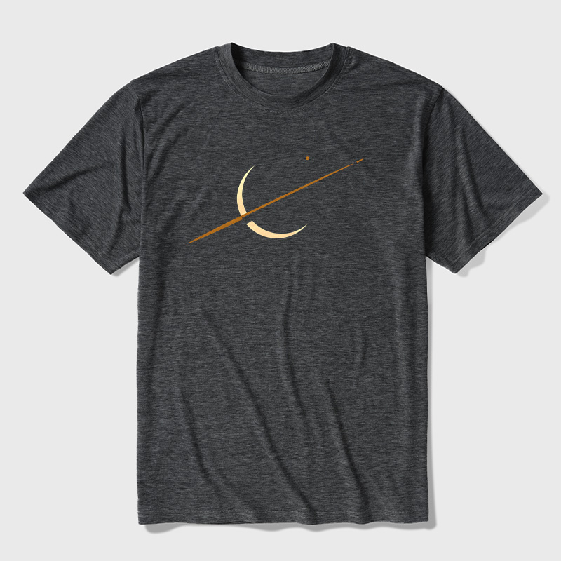 Minimal Cosmic Rocket Ultra Soft Heather Tees
