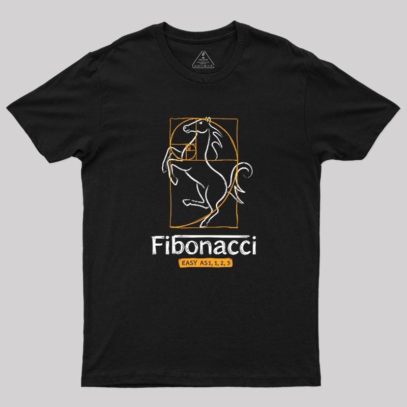 Fibonacci Easy As 1123- Geek T-Shirt