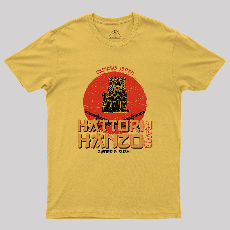 Hattori Hanzo Sword & Sushi Geek T-Shirt