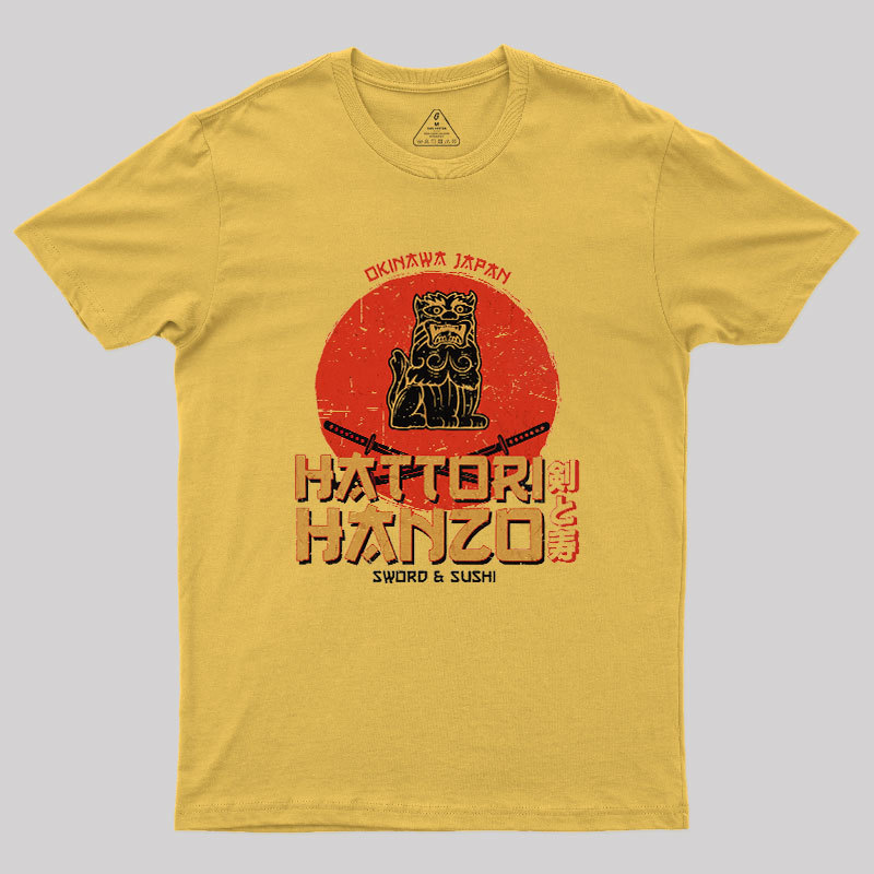 Hattori Hanzo Sword & Sushi Geek T-Shirt
