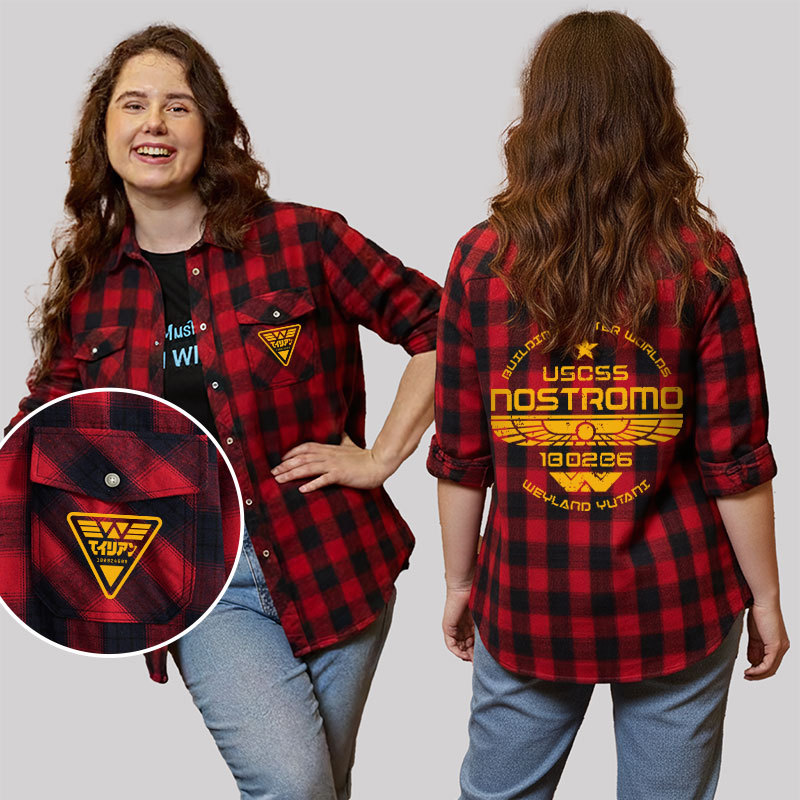 USCSS Nostromo Plaid Flannel Shirt