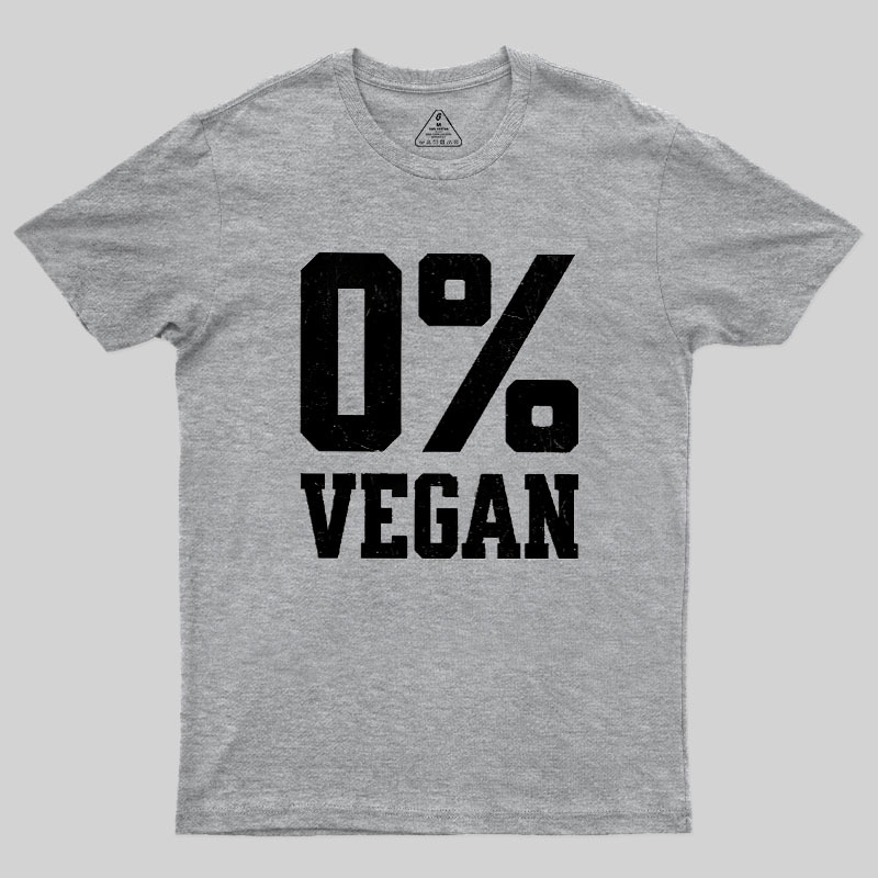 Zero Percent Vegan Geek T-Shirt