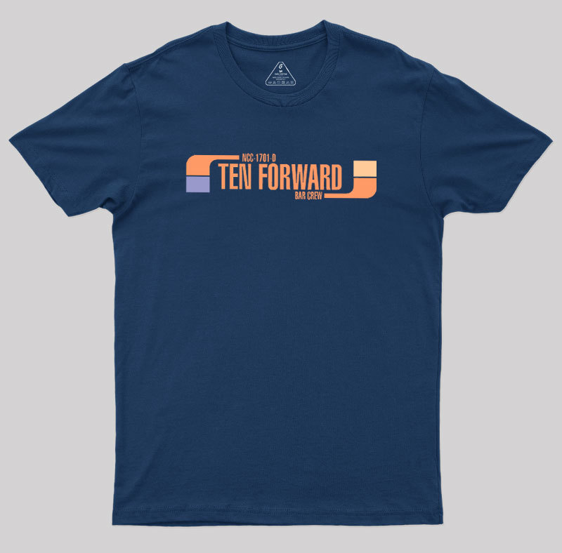 Ten Forward Bar Crew NCC 1701-D Geek T-Shirt