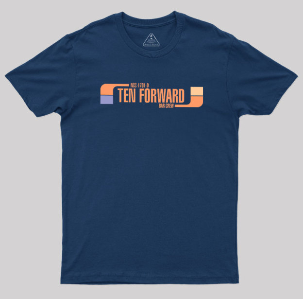 Ten Forward Bar Crew NCC 1701-D Geek T-Shirt