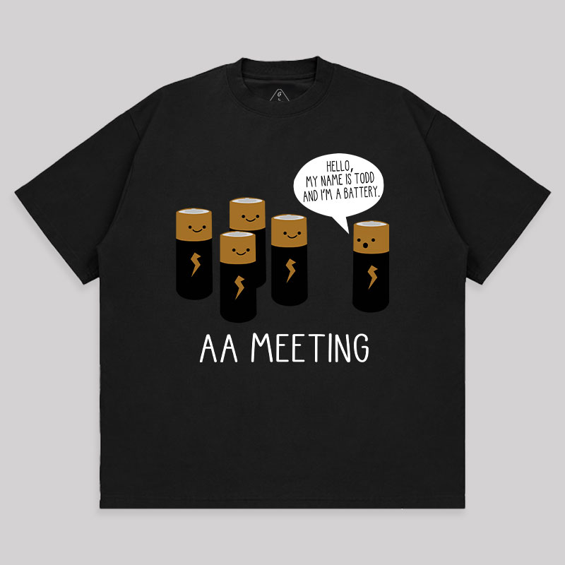 AA MEETING Unisex Oversized T-shirt