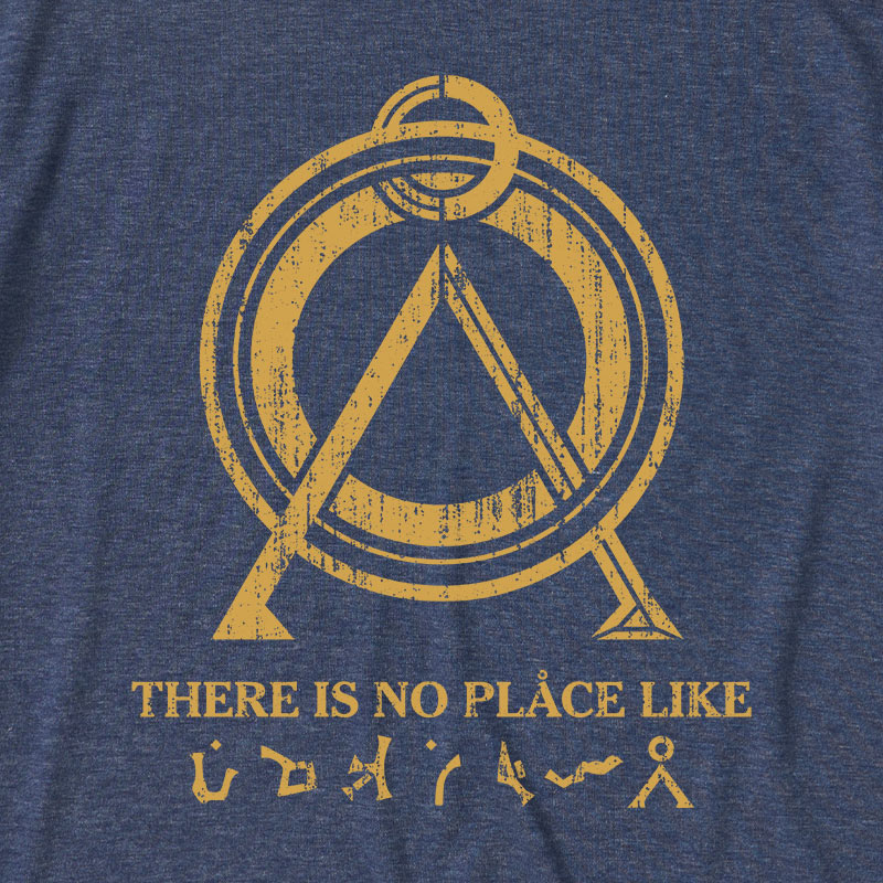 There Is No Place Like Home Vintage Stargate Ultra Soft Heather Tee