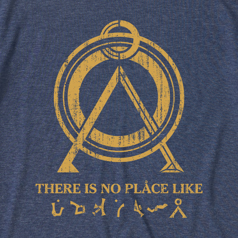 There Is No Place Like Home Vintage Stargate Ultra Soft Heather Tee