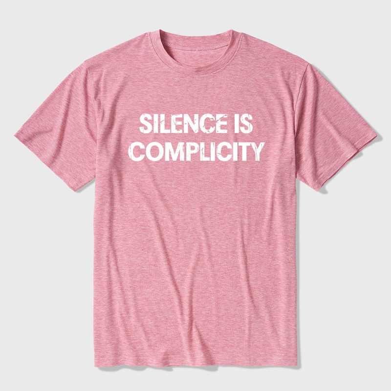 Silence Is Complicity Ultra Soft Heather Tees