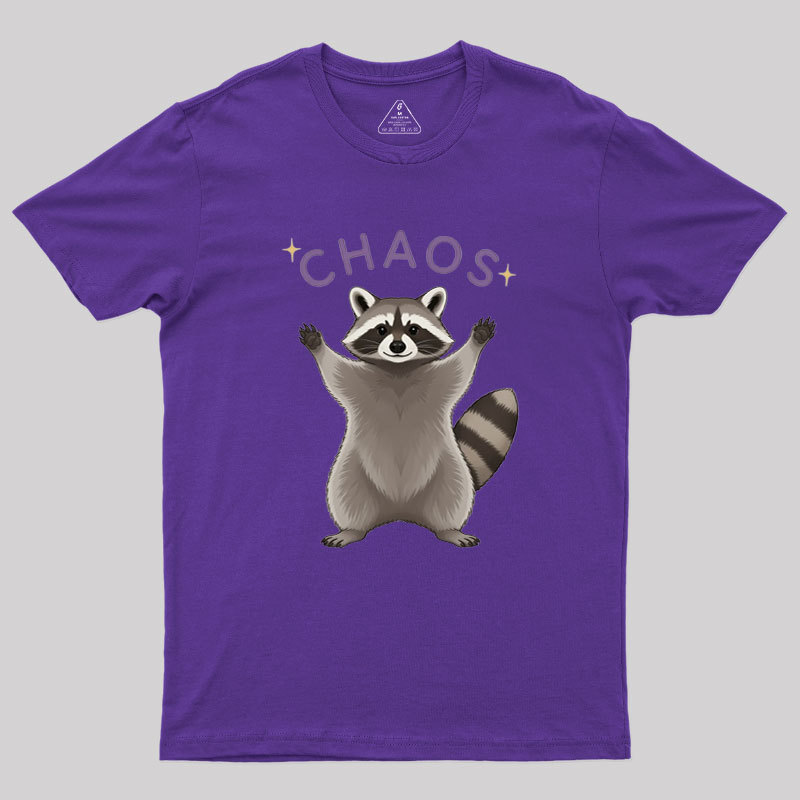 Raccoon Chaos Geek T-Shirt