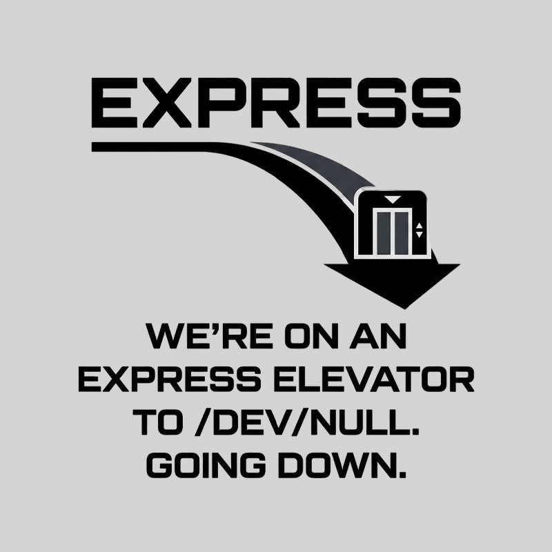 Data Black Hole Express Geek T-Shirt