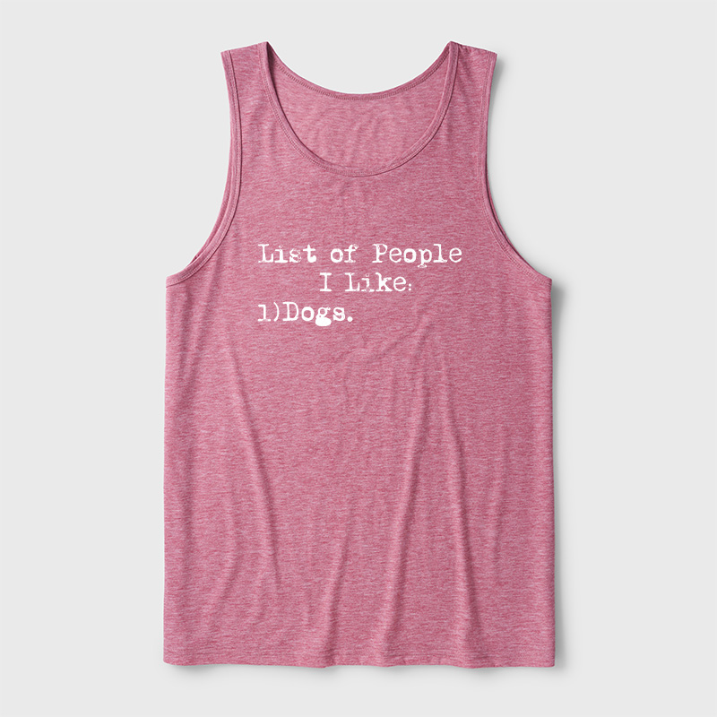 List Of People I Like Ultra Soft Heather Tank