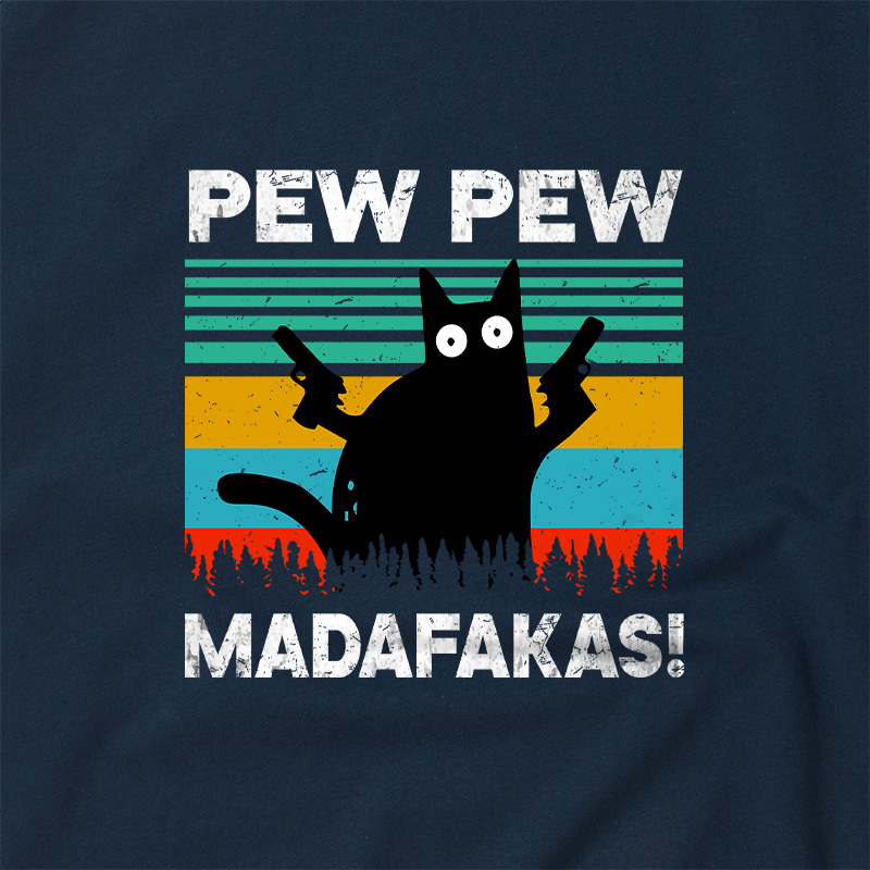 Pew Pew Madafakas Geek Retro Raglan T-Shirt