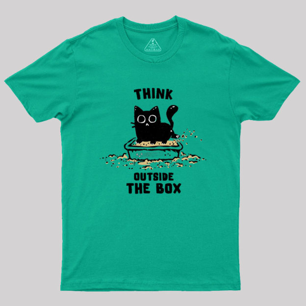 Think Outside The Cat Box Geek T-Shirt