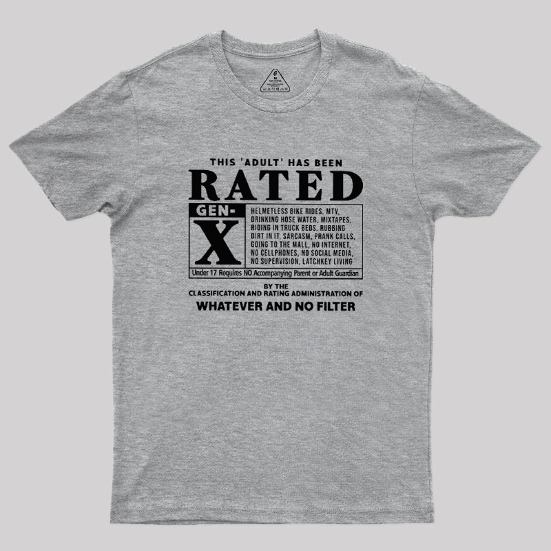 RATED GEN X - 80s Geek T-Shirt