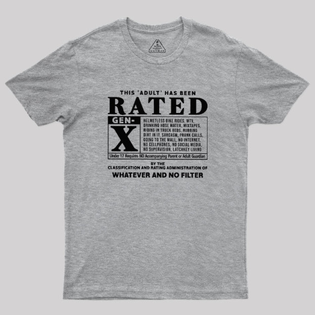 RATED GEN X - 80s Geek T-Shirt