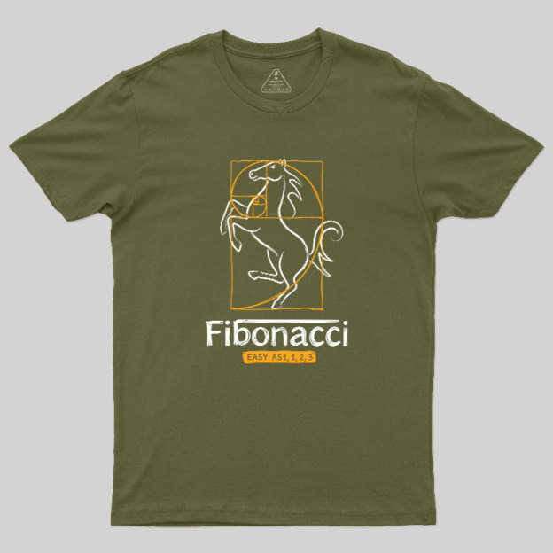 Fibonacci Easy As 1123- Geek T-Shirt