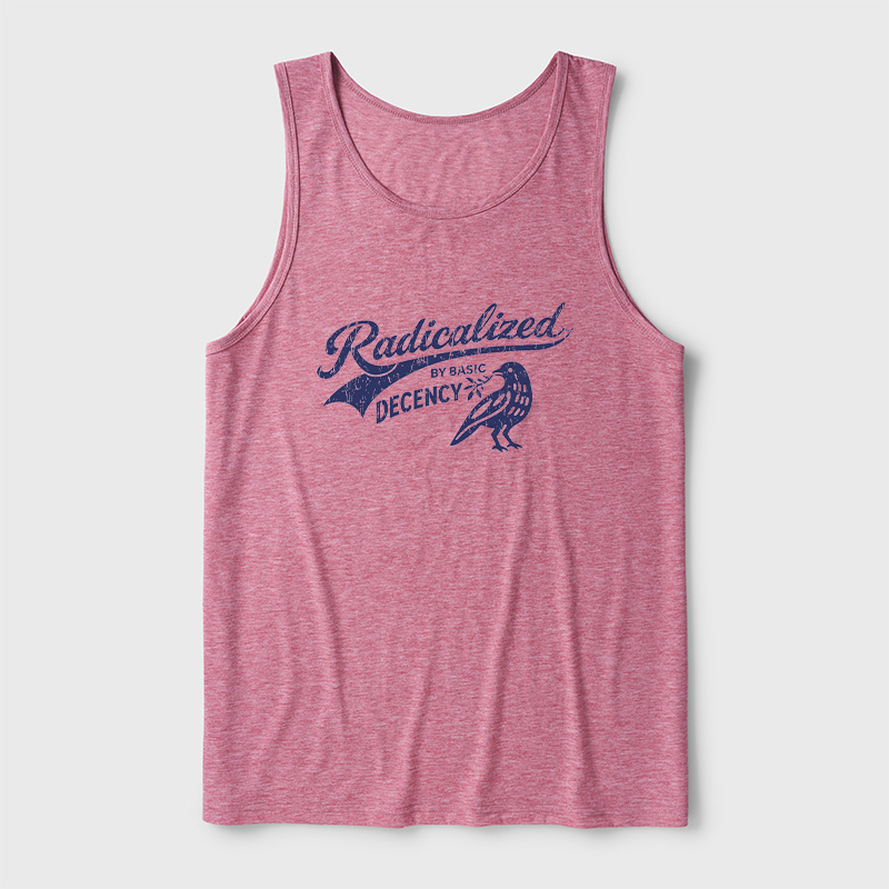 Radicalized By Basic Decency Ultra Soft Heather Tank