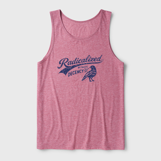 Radicalized By Basic Decency Ultra Soft Heather Tank