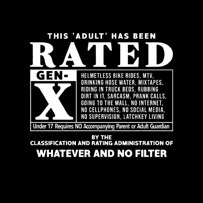RATED GEN X - 80s Geek T-Shirt
