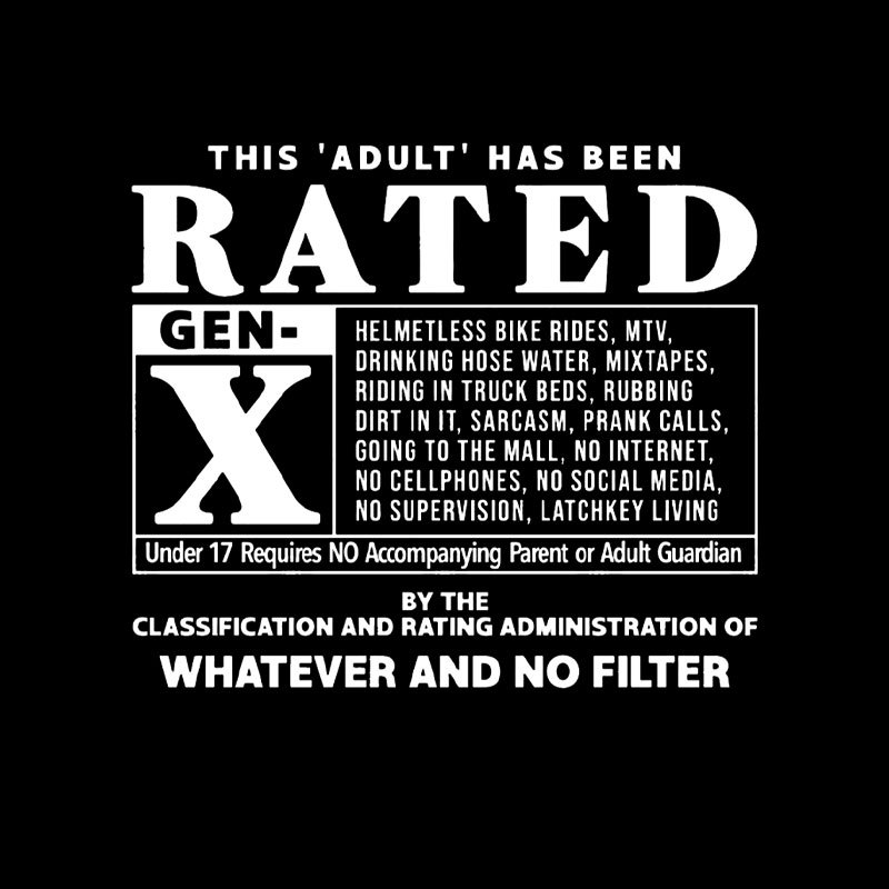RATED GEN X - 80s Geek T-Shirt