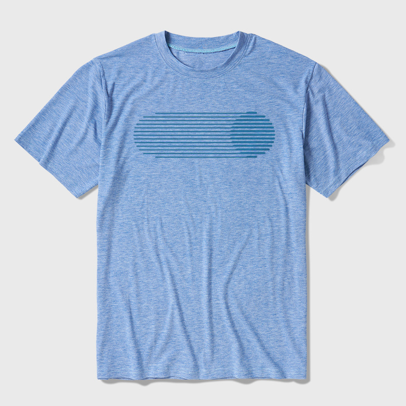 Retro Light Speed Streak Ultra Soft Heather Tees