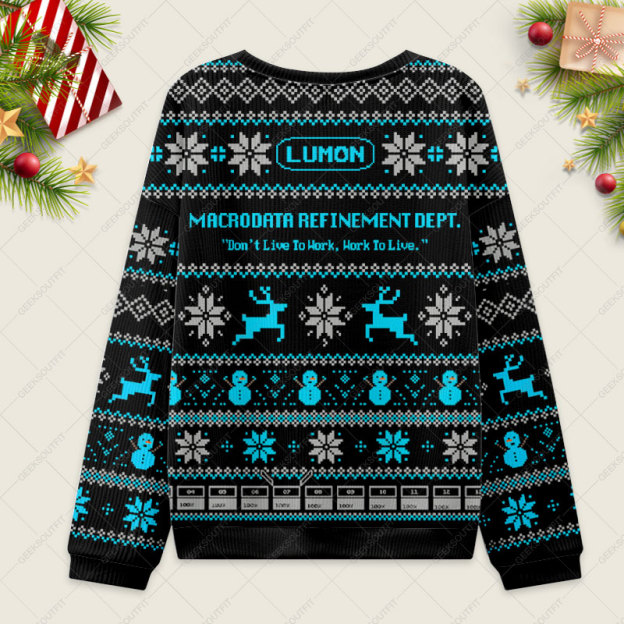 Lumon Ugly Christmas Fuzzy Fleece Sweatshirt