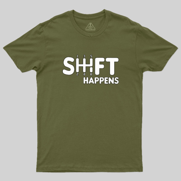 Shift Happens Keyboard Geek T-Shirt