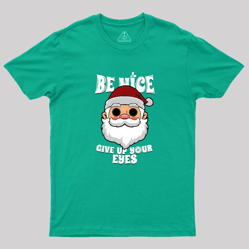 Spooky Santa Claus Dark Humor Gift For Christmas Geek T-Shirt