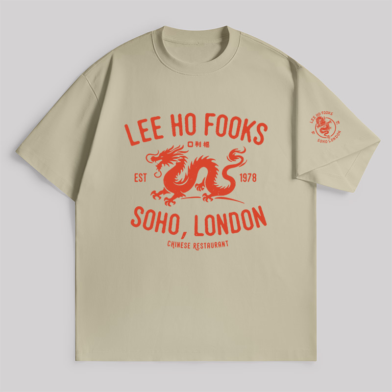 Lee Ho Fooks Vintage Resto Unisex Oversized T-shirt