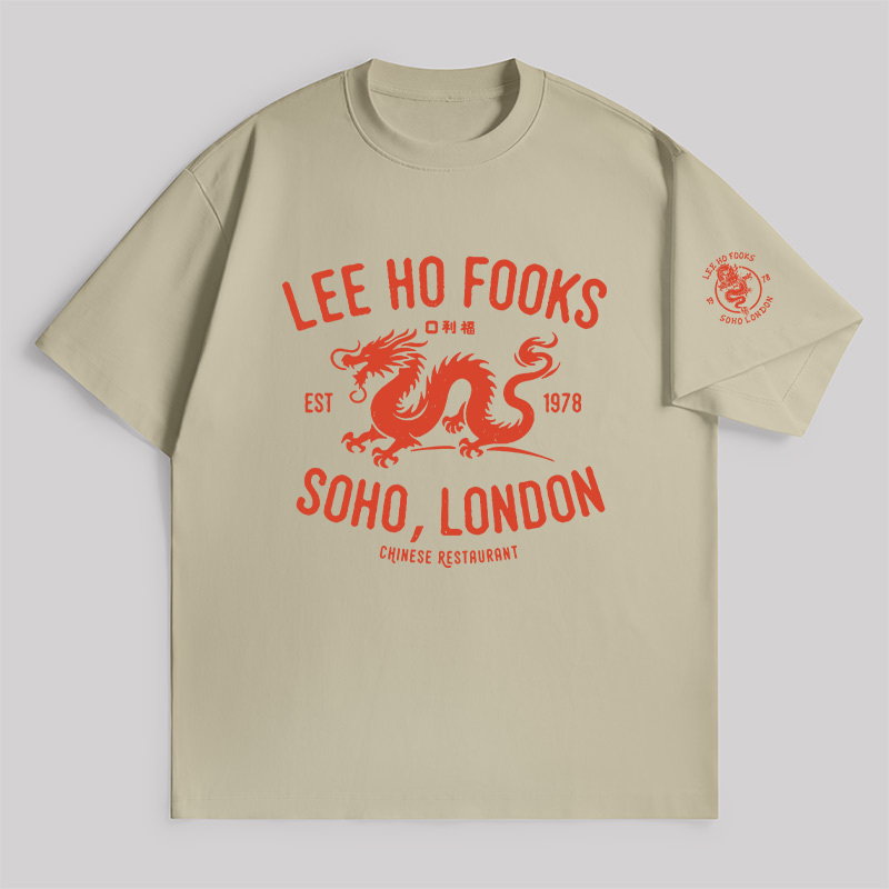 Lee Ho Fooks Vintage Resto Unisex Oversized T-shirt