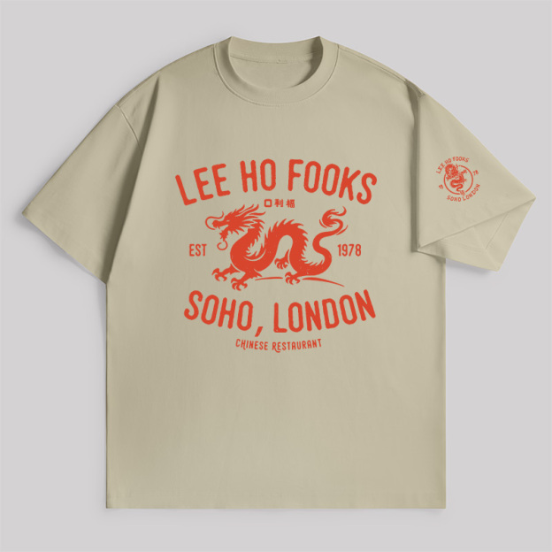 Lee Ho Fooks Vintage Resto Unisex Oversized T-shirt