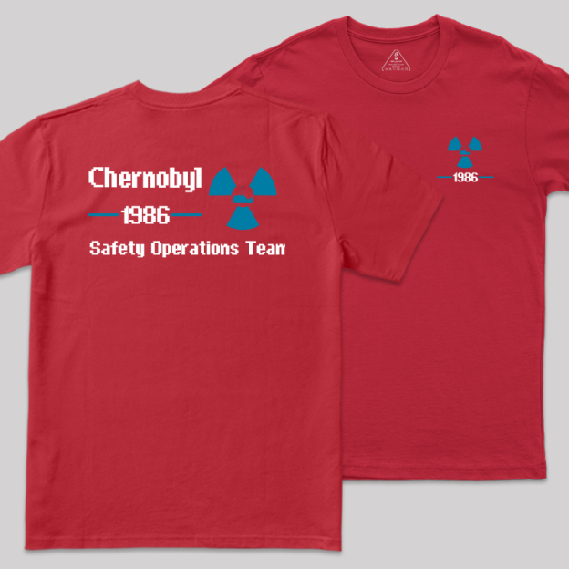 1986 Chernobyl Front and Back Printed T-Shirt